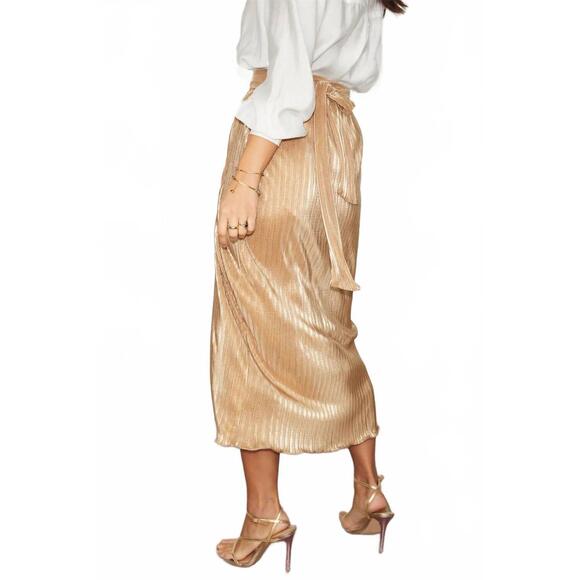 NEW NEVER FULLY DRESSED jaspre midi skirt in gold plisse is available for  purchase on au PAY Market - Imported Goods Online Store Co.Ltd. | au PAY  Market - Online Shopping Site